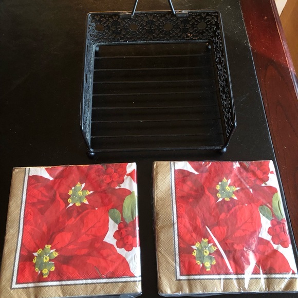 Napkin holder and napkins - Picture 2 of 5